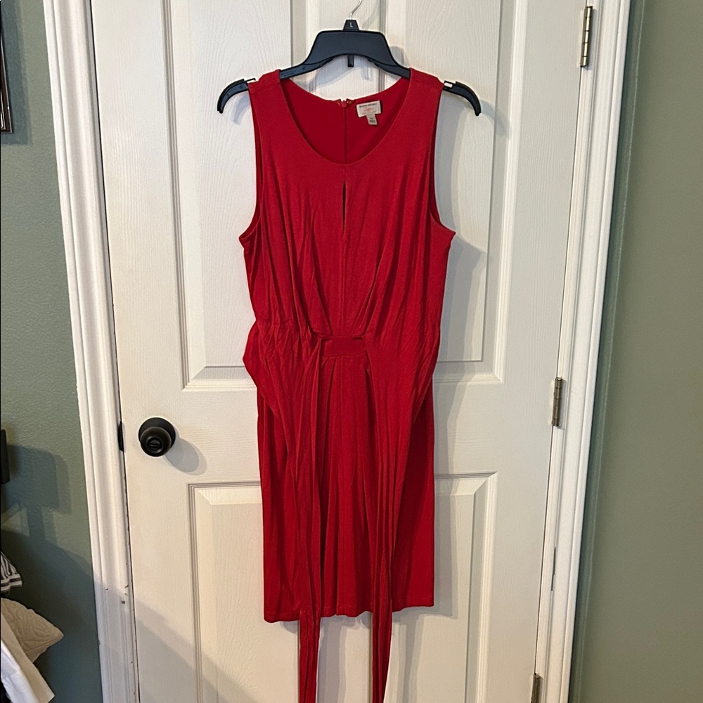 Banana Republic Elegant Red Sleeveless Dress